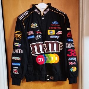 M&M'S Black Racing Bomber Jacket